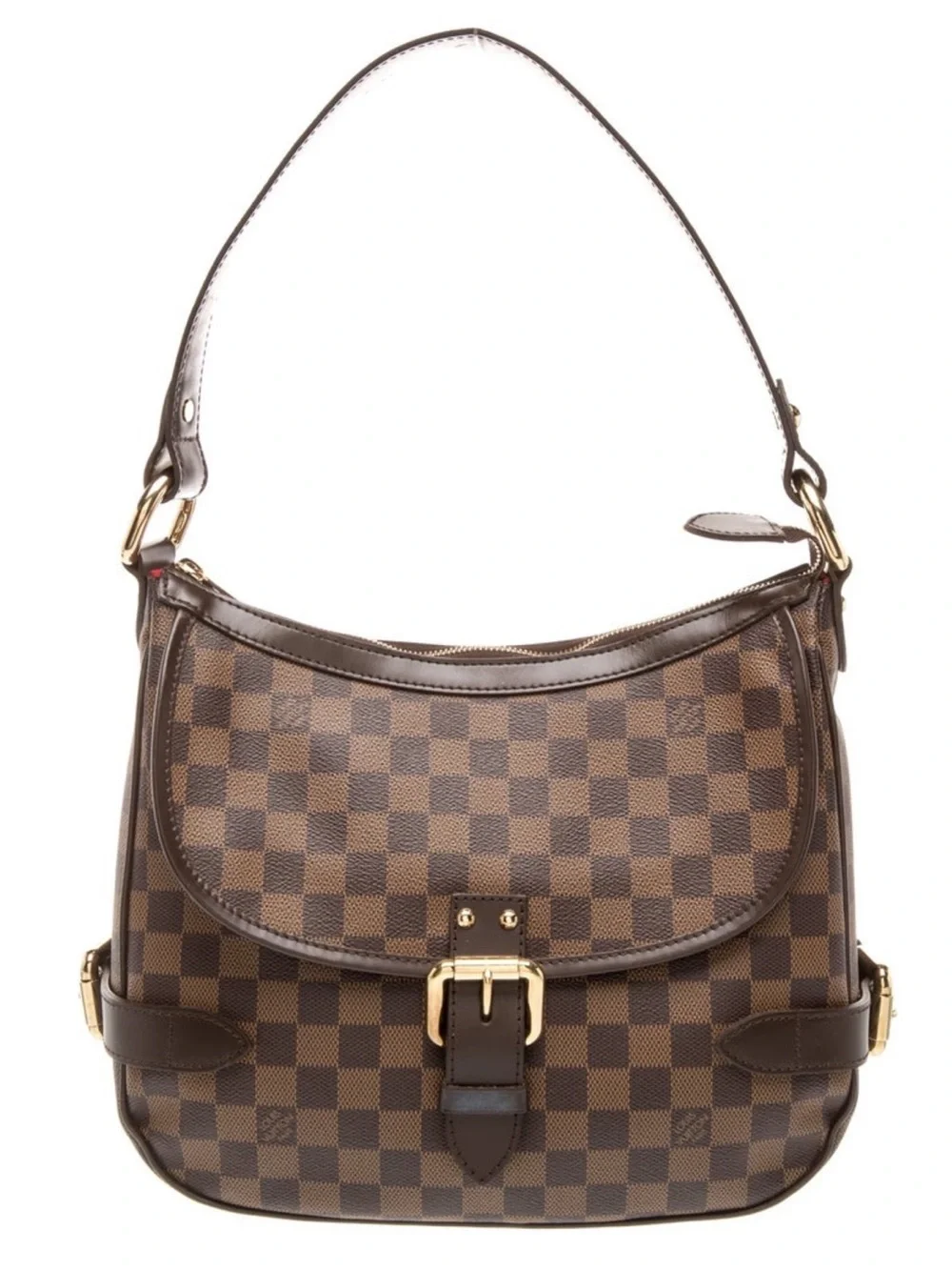 LV BUCKLE BAG❤️DAMIER EBENE LOUIS VUITTON TOTE SHOULDER BAG ZIPPER LV JACKIE BAG
